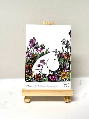 Ana Inciardi Moomin Moomintroll Mini Art Print